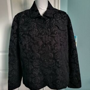 Black Brocade Jacket